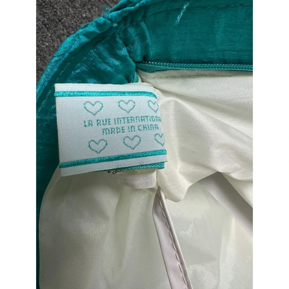 Vintage 80's Babies Alley Diaper Bag Quilted Teal Green Retro Tote Chain Straps